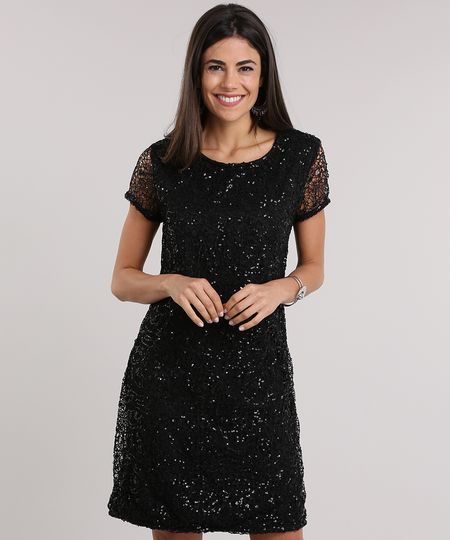 Vestido-em-Renda-Bordada-de-Paetes-Preto-8828818-Preto_1