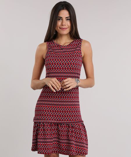 Vestido-Estampado-Etnico-com-Babado-Vermelho-8829173-Vermelho_1