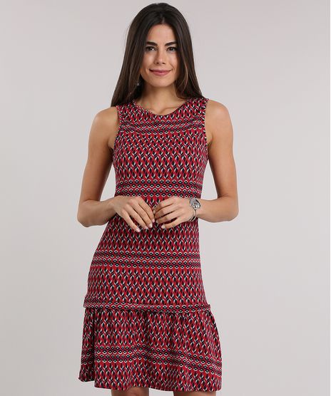 Vestido-Estampado-Etnico-com-Babado-Vermelho-8829173-Vermelho_1