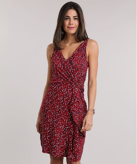 Vestido-Estampado-com-Franzidos-Vermelho-8797423-Vermelho_1