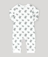Macacao-Estampado-de-Estrelas---Babador-Elefante-em-Algodao---Sustentavel-Cinza-Claro-8692913-Cinza_Claro_3