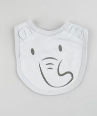Macacao-Estampado-de-Estrelas---Babador-Elefante-em-Algodao---Sustentavel-Cinza-Claro-8692913-Cinza_Claro_4