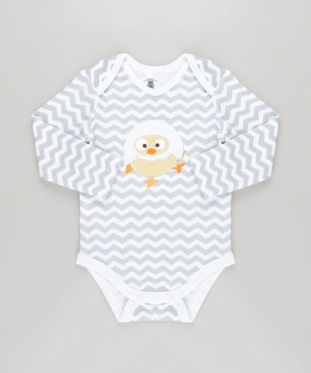 Body-Estampado--Patinho--em-Algodao---Sustentavel-Branco-8612420-Branco_1