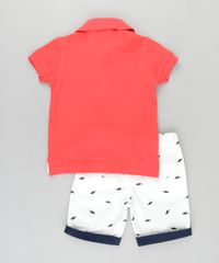 Conjunto-de-Polo-em-Piquet-Vermelha---Bermuda-Estampada-de-Tubarao-em-Algodao---Sustentavel-Branca-8673793-Branco_2