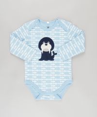Body-Estampado--Leao-Marinho--em-Algodao---Sustentavel-Azul-Claro-8612349-Azul_Claro_1