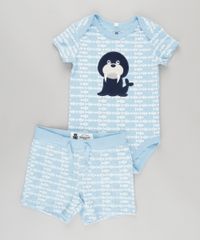 Body-Estampado--Leao-Marinho--em-Algodao---Sustentavel-Azul-Claro-8612335-Azul_Claro_3