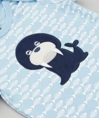 Body-Estampado--Leao-Marinho--em-Algodao---Sustentavel-Azul-Claro-8612335-Azul_Claro_4