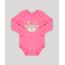 Body de Natal para Bebê Rena Pink