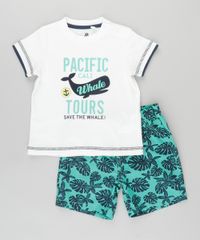 Conjunto-de-Camiseta-Off-White---Bermuda-Verde-Estampada---Bone-em-Algodao---Sustentavel-Verde-8702051-Verde_2
