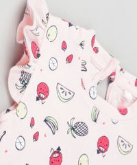 Conjunto-de-Body-Estampado-de-Frutas---Short-em-Moletom-em-Algodao---Sustentavel-Rosa-8705424-Rosa_4