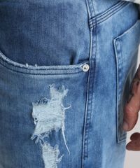 Calca-Jeans-Slim-Destroyed-Azul-Medio-8795276-Azul_Medio_4