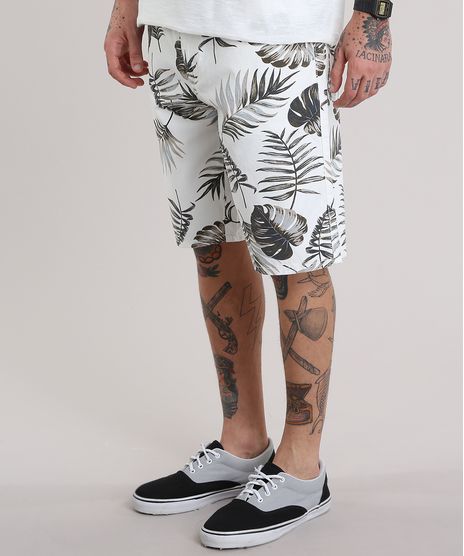 Bermuda-Estampada-de-Folhagem-com-Cinto-Listrado-Off-White-8766693-Off_White_1