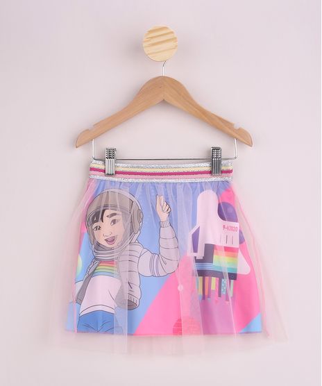 Saia-Infantil-Estampada-A-Caminho-da-Lua-com-Tule-e-Elastico-com-Glitter-Rosa-Claro-9965472-Rosa_Claro_1