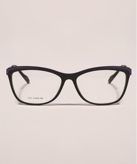 Armacao-para-Oculos-de-Grau-Feminina-Quadrada-Preta-9950436-Preto_1
