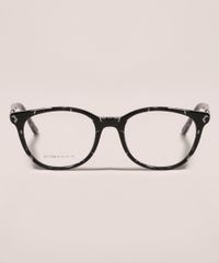 Armacao-para-Oculos-de-Grau-Feminina-Redonda-Estampada-Preta-9950430-Preto_1