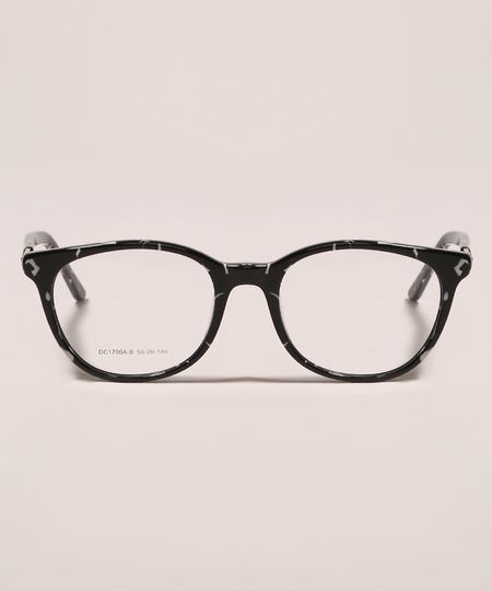 Armacao-para-Oculos-de-Grau-Feminina-Redonda-Estampada-Preta-9950430-Preto_1 Armacao-para-Oculos-de-Grau-Feminina-Redonda-Estampada-Preta-9950430-Preto_1