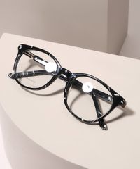Armacao-para-Oculos-de-Grau-Feminina-Redonda-Estampada-Preta-9950430-Preto_2