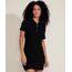 Vestido-Polo-Feminino-Curto-Canelado-com-Ziper-Manga-Curta-Preto-9960130-Preto_1