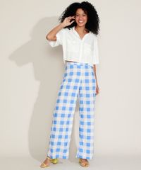 Calca-Feminina-Pantalona-Cintura-Alta-Estampada-Xadrez-Azul-Claro-9960091-Azul_Claro_3 Calca-Feminina-Pantalona-Cintura-Alta-Estampada-Xadrez-Azul-Claro-9960091-Azul_Claro_3