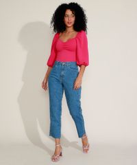 Blusa-Feminina-com-Franzido-Manga-Bufante-Decote-Princesa-Pink-9972549-Pink_5