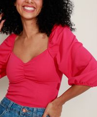 Blusa-Feminina-com-Franzido-Manga-Bufante-Decote-Princesa-Pink-9972549-Pink_6
