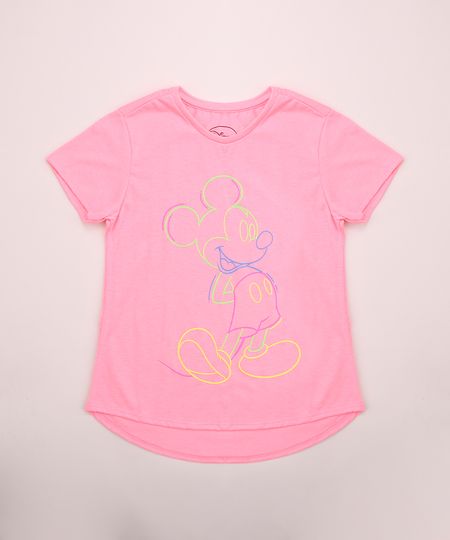 Blusa-Juvenil-Mickey-Neon-Manga-Curta-Rosa-9953532-Rosa_1 Blusa-Juvenil-Mickey-Neon-Manga-Curta-Rosa-9953532-Rosa_1