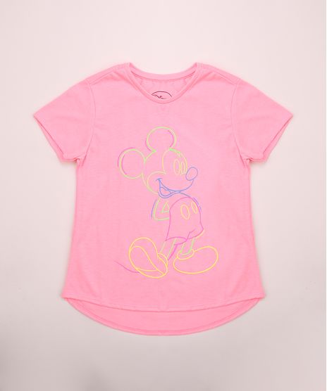 Blusa-Juvenil-Mickey-Neon-Manga-Curta-Rosa-9953532-Rosa_1