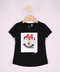 Blusa-Infantil-Minnie---Selfie--Manga-Curta-Dobrada-Preta-9954807-Preto_1