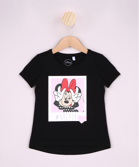 Blusa-Infantil-Minnie---Selfie--Manga-Curta-Dobrada-Preta-9954807-Preto_1