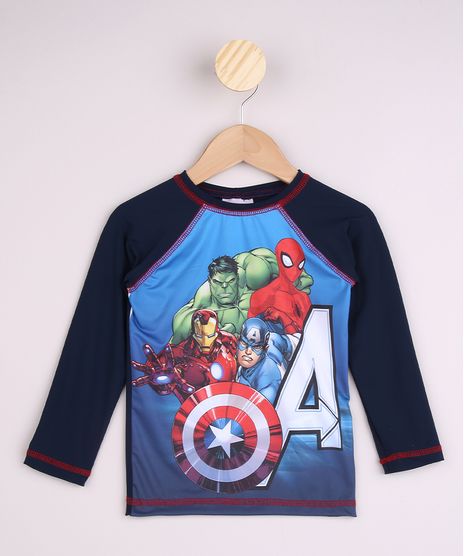 Camiseta-de-Praia-Infantil-Os-Vingadores-Raglan-Manga-Longa-com-Protecao-UV50--Azul-Marinho-9959958-Azul_Marinho_1
