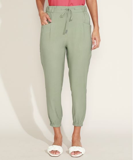 Calca-Feminina-Jogger-com-Cordao-e-Bolsos-Verde-1-9816296-Verde_1_1
