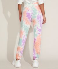 Calca-de-Moletom-Feminina-Jogger-Cintura-Alta--Estampada-Tie-Dye-com-Cordao-Multicor-9960290-Multicor_2