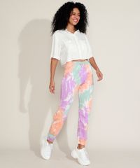 Calca-de-Moletom-Feminina-Jogger-Cintura-Alta--Estampada-Tie-Dye-com-Cordao-Multicor-9960290-Multicor_5