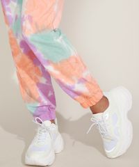 Calca-de-Moletom-Feminina-Jogger-Cintura-Alta--Estampada-Tie-Dye-com-Cordao-Multicor-9960290-Multicor_6