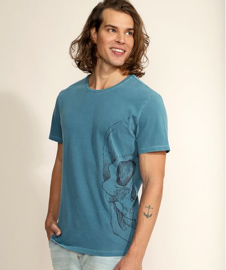 Camiseta-Masculina-Meia-Caveira-Manga-Curta-Gola-Careca-Verde-Petroleo-9958606-Verde_Petroleo_1