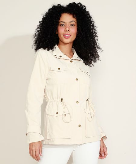 Parka-Feminina-com-Bolsos-e-Elastico-Bege-Claro-9814436-Bege_Claro_1