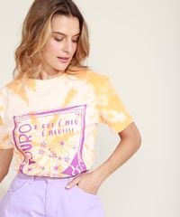 Blusa-Feminina-Signo-Touro-Estampada-Tie-Dye-Manga-Curta-Decote-Redondo-Mostarda-9964694-Mostarda_4