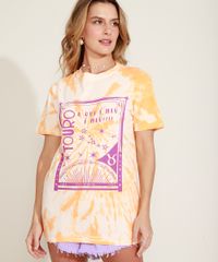 Blusa-Feminina-Signo-Touro-Estampada-Tie-Dye-Manga-Curta-Decote-Redondo-Mostarda-9964694-Mostarda_6