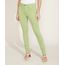 Calca-de-Sarja-Feminina-Sawary-Super-Skinny-Cintura-Alta-com-Pences-Verde-Claro-9976421-Verde_Claro_1