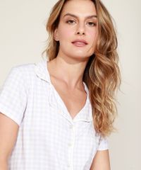 Pijama-Feminino-Camisa-Estampado-Xadrez-Vichy-com-Vies-Contrastante-Manga-Curta-Lilas-9958861-Lilas_6