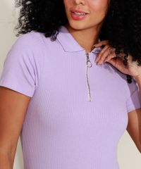 Vestido-Polo-Feminino-Curto-Canelado-com-Ziper-Manga-Curta-Lilas-9960130-Lilas_4