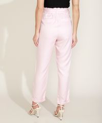 Calca-Feminina-Clochard-Cintura-Super-Alta-com-Faixa-para-Amarrar-e-Bolsos-Rosa-Claro-9967924-Rosa_Claro_2 Calca-Feminina-Clochard-Cintura-Super-Alta-com-Faixa-para-Amarrar-e-Bolsos-Rosa-Claro-9967924-Rosa_Claro_2