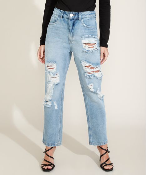 calça jeans cintura alta c&a