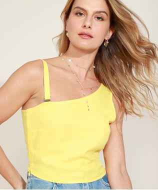 Blusa-Feminina-Cropped-Um-Ombro-So-com-Alca-Removivel-Amarela-9959750-Amarelo_1