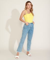 Blusa-Feminina-Cropped-Um-Ombro-So-com-Alca-Removivel-Amarela-9959750-Amarelo_3