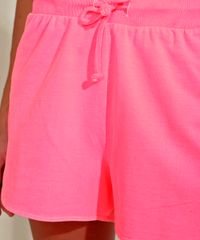 Short-de-Moletom-Feminino-Basico-Running-Cintura-Alta-com-Recorte-Rosa-9974044-Rosa_6