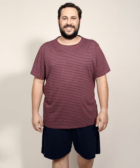 Pijama-Masculino-Plus-Size-com-Listras-Manga-Curta-Vinho-9972816-Vinho_1 Pijama-Masculino-Plus-Size-com-Listras-Manga-Curta-Vinho-9972816-Vinho_1