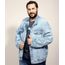 Jaqueta-Jeans-Unissex-Plus-Size-Oversized-Marmorizada-com-Bordado-Azul-Claro-9973110-Azul_Claro_1