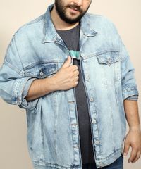 Jaqueta-Jeans-Unissex-Plus-Size-Oversized-Marmorizada-com-Bordado-Azul-Claro-9973110-Azul_Claro_7 Jaqueta-Jeans-Unissex-Plus-Size-Oversized-Marmorizada-com-Bordado-Azul-Claro-9973110-Azul_Claro_7