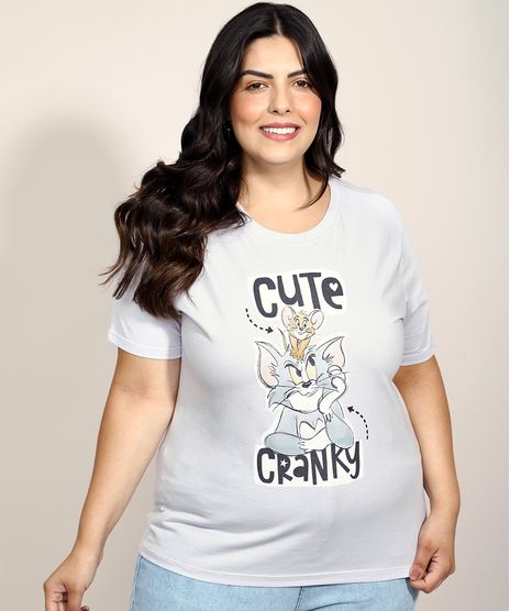 Blusa-Feminina-Plus-Size-Tom-e-Jerry-Manga-Curta-Decote-Redondo-Off-White-9967434-Off_White_1